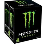Bebida energética Monster Energy 50cl pack 4 green lata taurina ginseng