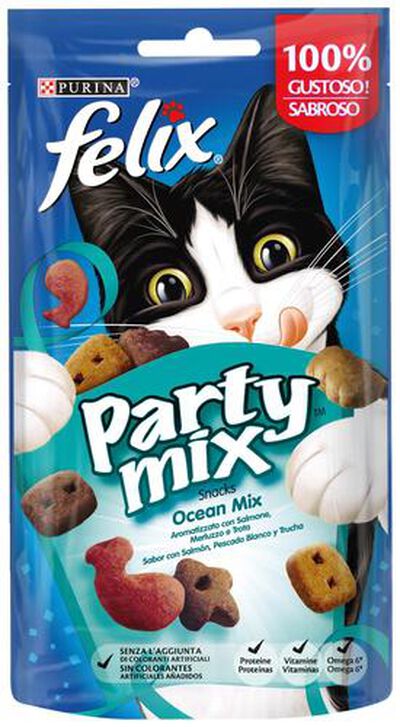 Snack gato F&eacute;lix Party Mix Ocean 60g