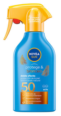 Crema Solar Pistola Nivea 270Ml F50 Protege&Bronce