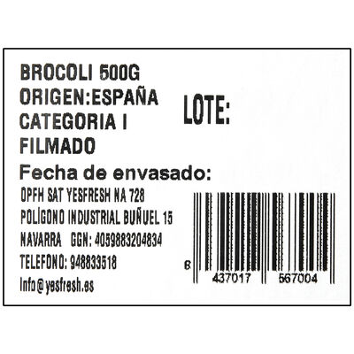 Br&oacute;coli 500g