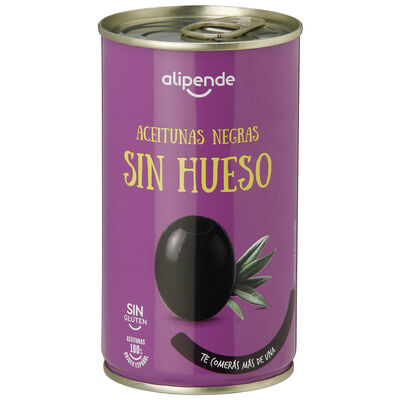 Aceitunas negra sin hueso Alipende 150g