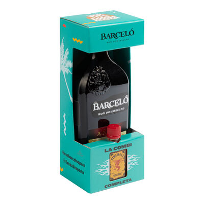 Ron añejo Barceló 70cl + minuatura fireball