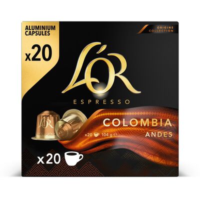 Café Colombia expresso intensidad 8 L´or 20 cápsulas