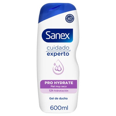 Gel de Ducha Sanex Cuidado Experto Pro Hydrate piel muy seca 600 ml