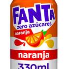Refresco naranja Fanta lata 33cl zero az&uacute;cares