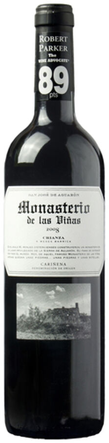 Vino tinto DO Cariñena Monasterio Viñas crianza