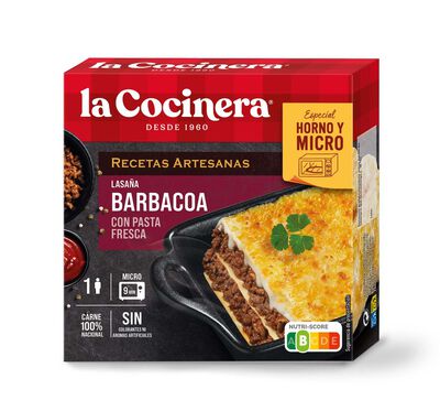 Lasa&ntilde;a La Cocinera barbacoa 280g