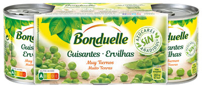 Guisantes Bonduelle pack 3 natural