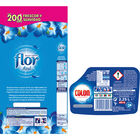 Detergente Colon g. activo 45l + Flor 59l azul