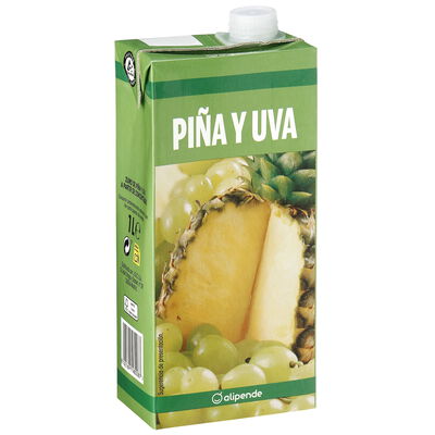 Zumo de pi&ntilde;a y uva Alipende brik 1l