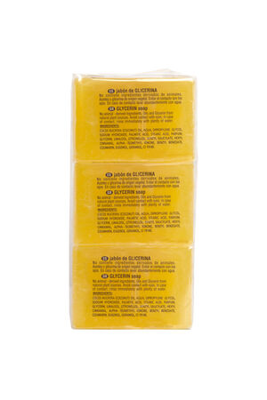 Jab&oacute;n en pastilla Lixon&eacute; 125g pack-3 con glicerina para piel sensible