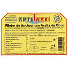 Filetes de anchoa con aceite de oliva Artei&ntilde;aki 60g