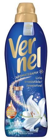 Suavizante con aroma lirio irresistible Vernel 55 lavados