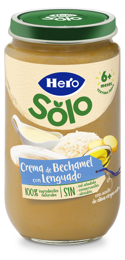 Tarro Hero Solo lenguado bechamel desde 8meses 235g