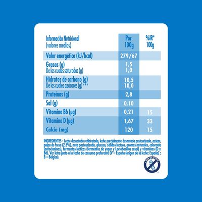 Actimel pack 12 sabor fresa