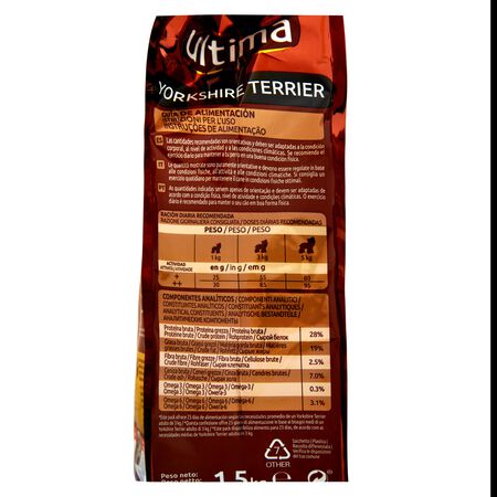 Pienso perro Ultima mini yorkshire 1,5kg