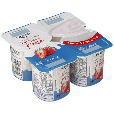 Yogur pack 4 sabor fresa Alipende