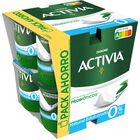 B&iacute;fidus probi&oacute;tico Activia desnatado 0% materia grasa pack 8 natural edulcorado