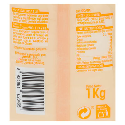 Sal Alipende 1kg yodada