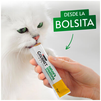 Snack gato Purina Pure gourmet salm&oacute;n 5 uds