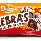 Bomb&oacute;n zebra 3u Dulcesol 120g.