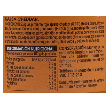 Salsa Alipende 300g cheddar