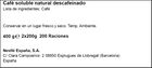 Café soluble descafeinado Nescafé 2x200g