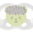 Chupete silicona Tigex noche 6-18meses pack 2
