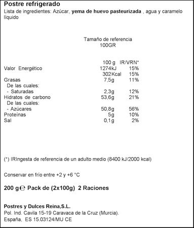 Tocino de cielo sin gluten Reina pack 2