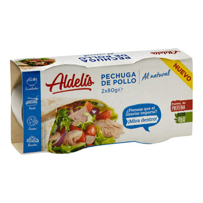 Pechuga de pollo Aldelis 2u al natural