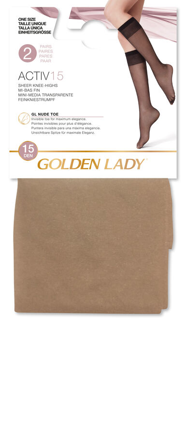 Minimedia Activ 15D Golden Lady Talla U 2 unidades Daino