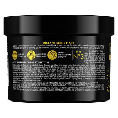 Mascarilla Lamellar Shine TRESemm&eacute; para cabellos apagados o sin vida 440 ML