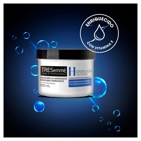 Mascarilla capilar hidratante Tresemmé 500ml cabellos secos o dañados