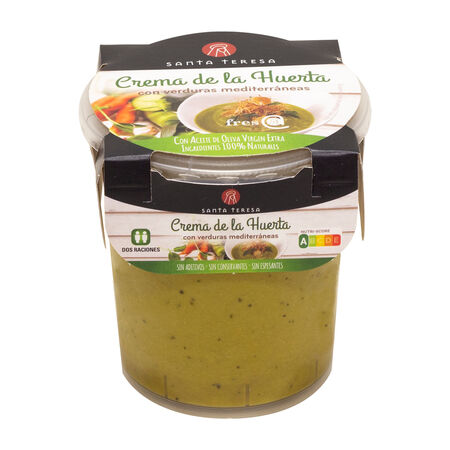 Crema de la huerta con verduras mediterráneas Santa Teresa 400ml