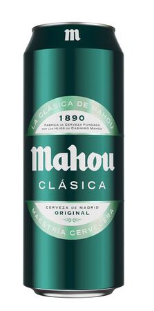 Cerveza rubia Mahou Cl&aacute;sica lata 50cl