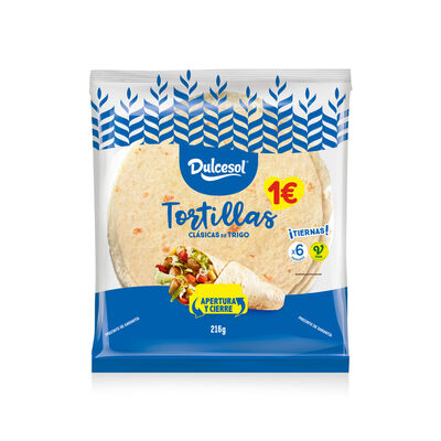 Tortilla de trigo clásica Dulcesol 6 unidades