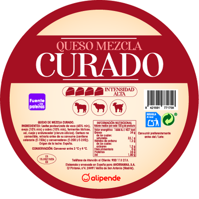 Queso curado Alipende