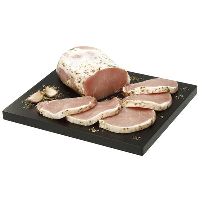 Cinta de lomo de cerdo duroc al ajillo por media pieza peso aproximado 1,4kg