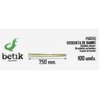 Palo barbacoa brocheta betik 100 unidades abedul