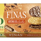 Galletas de avena finas zero sin az&uacute;cares a&ntilde;adidos chocolate con leche Gull&oacute;n 150g
