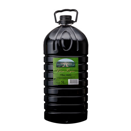 Vino tinto de mesa Viñas Bajas garrafa 5l