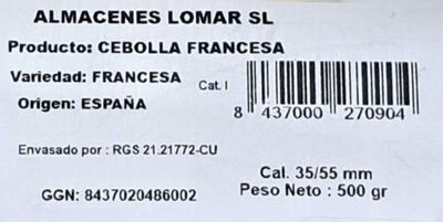 Cebolla francesa 500g