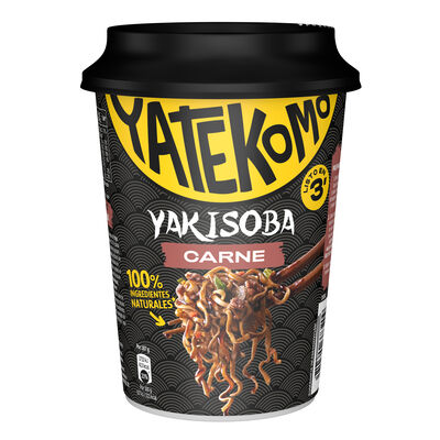 Fideos orientales de carne Yakisoba Yatekomo Gallina Blanca 93g