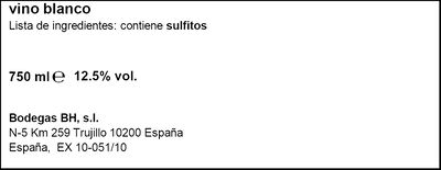 Vino blanco Habla de tí...