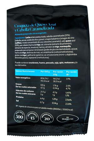Croqueta La Culinaria 300g queso azul y cebolla