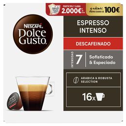 Café espresso intenso descafeinado Nescafé Dolce Gusto 16 cápsulas
