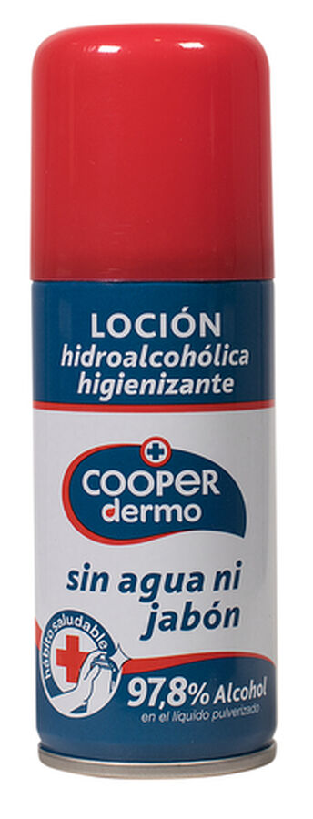 Loci&oacute;n higienizante Cooper dermo spray 100ml sin agua ni jab&oacute;n