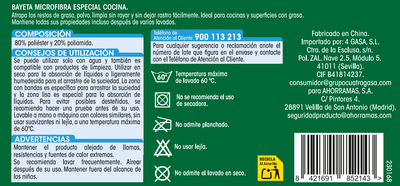 Bayeta microfibra Lanta especial cocina