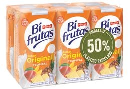 Zumo tropical con leche Bifrutas Pascual pack 6 6 ud