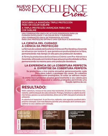 Tinte de cabello L'Oréal Excellence Creme nº 4 castaño